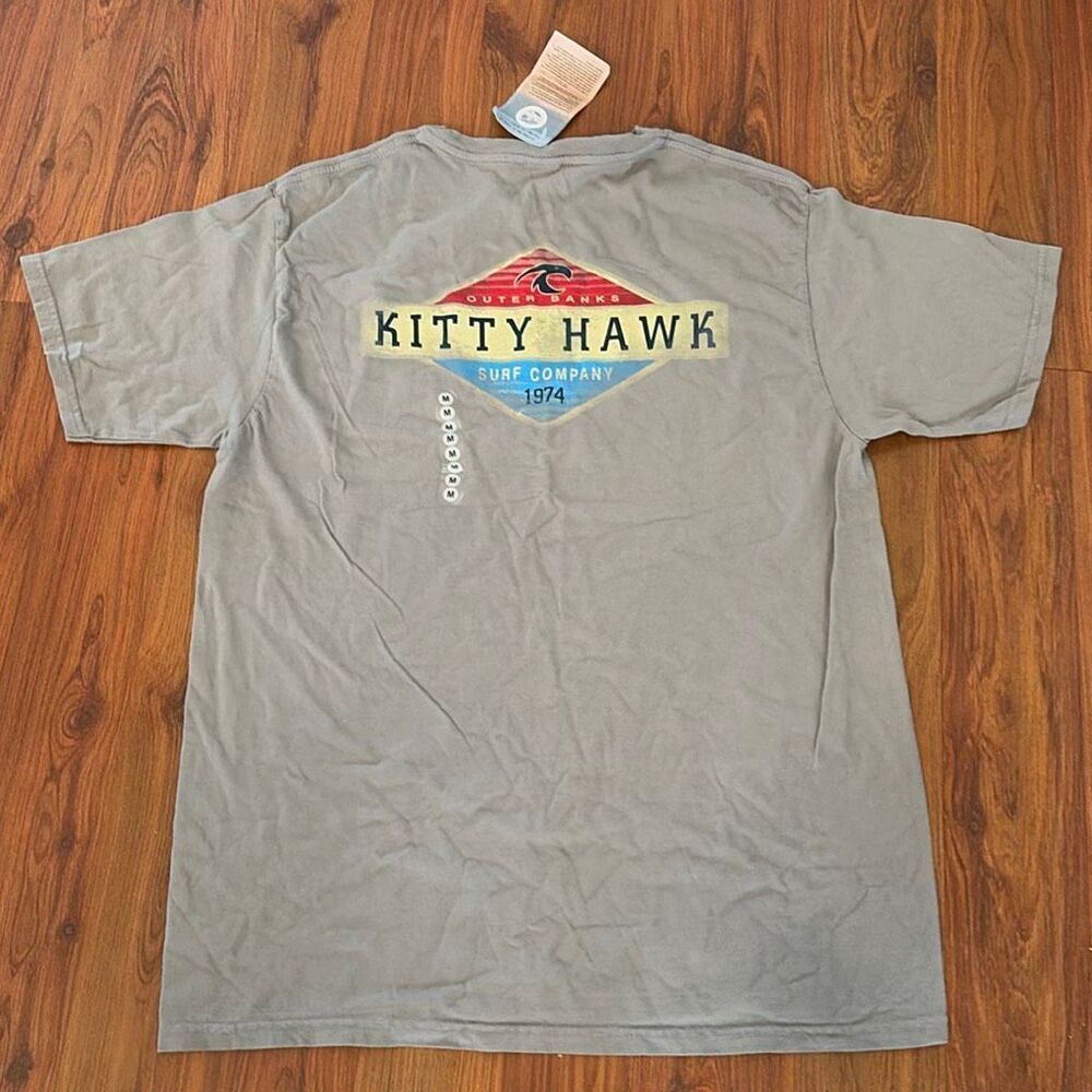 NWT Blue 84 Kitty Hawk surf Company, Gray, graphic T-shirt mens M